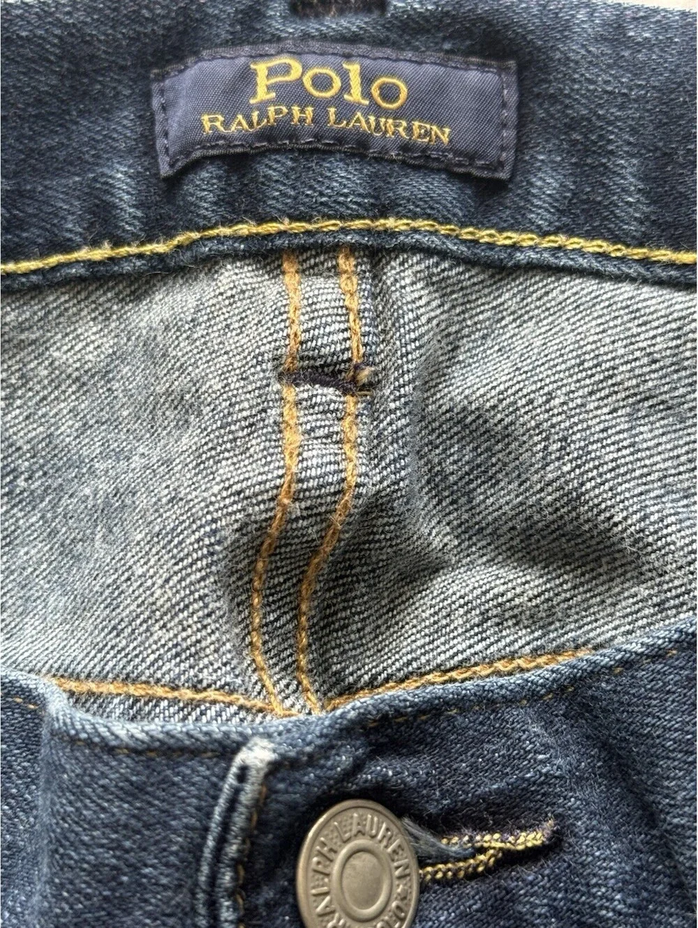 Polo Ralph Lauren Men’s Jeans 38x30 Medium Wash Stretch Straight Leg Denim